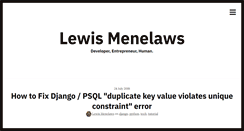 Desktop Screenshot of lewismenelaws.com