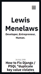 Mobile Screenshot of lewismenelaws.com